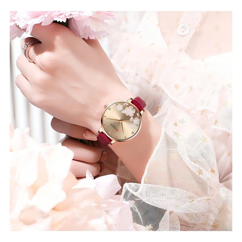 Relojes De Cuarzo Curren Mujer 9068a-4 Rojo