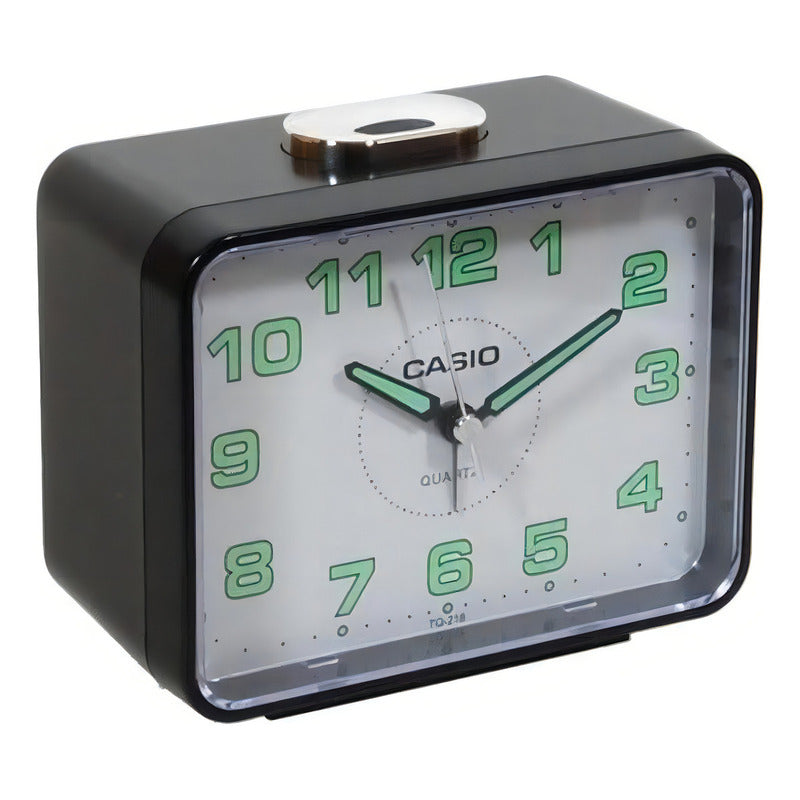 Reloj De Mesa Casio Tq-218-1b Color Negro