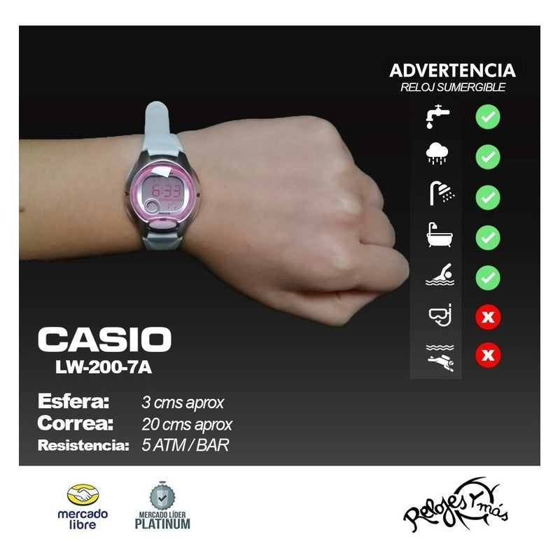 Reloj Casio Lw-200 Colores Surtidos/relojesymas