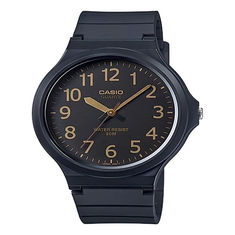 Reloj Casio Hombre Mw-240-1b2v Color De La Correa Negro Color Del Fondo Negro