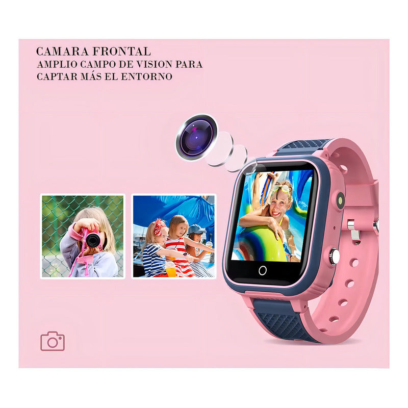 Smartwatch Infantil U8 Lt21-bl Con Gps, 4g Y Videollamada En Celeste Celeste/gris Gris