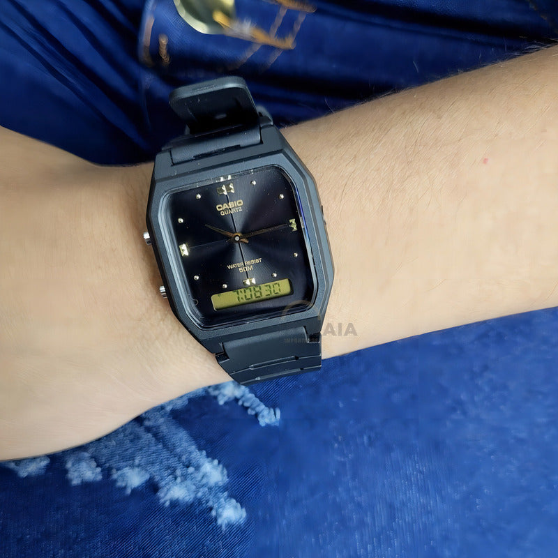 Reloj Casio Vintage Para Mujer Analógico-digital De Cuarzo Negro