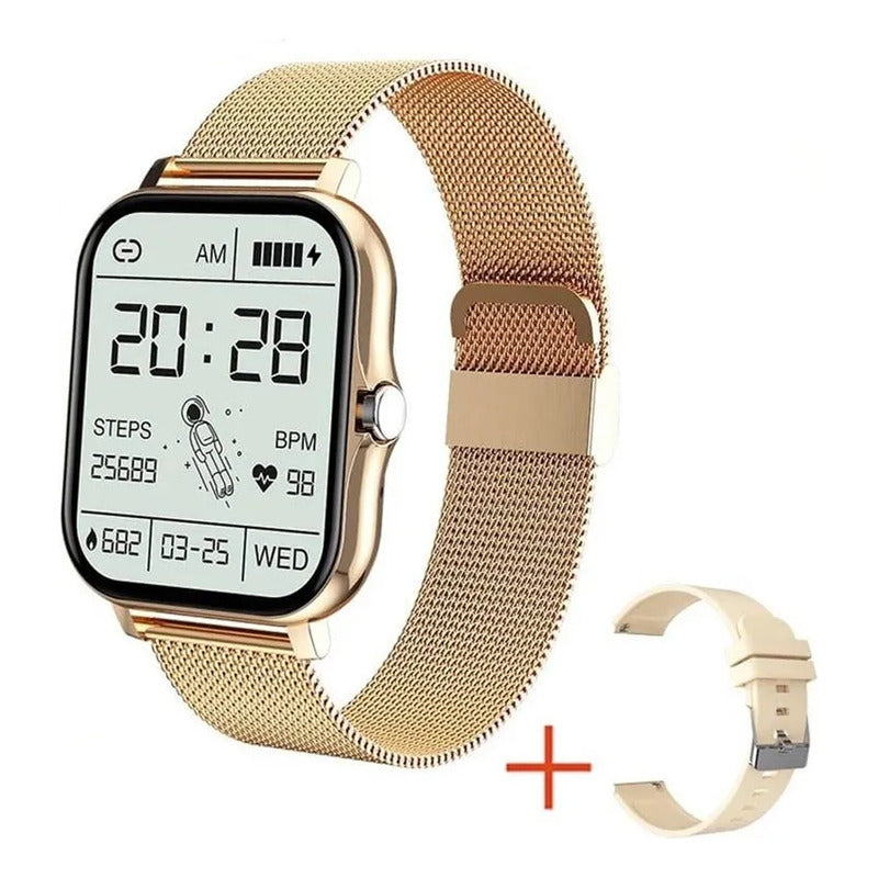 Smart Watch Bluetooth Derwye Dorado Mas Correa Dorado Milanés
