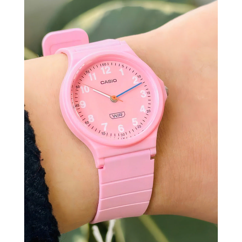 Reloj Casio Lq-24b-4b Mujer - Analogo Rosa