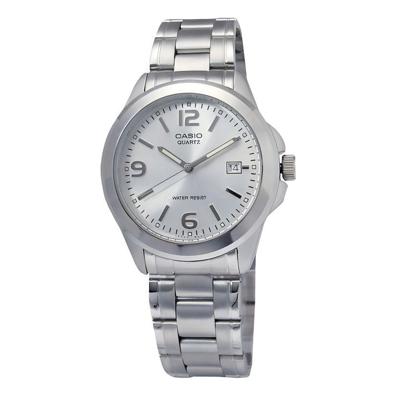 Reloj Pulsera Casio Mtp-1215a-7a Con Correa De Acero Inoxidable Color Plateado