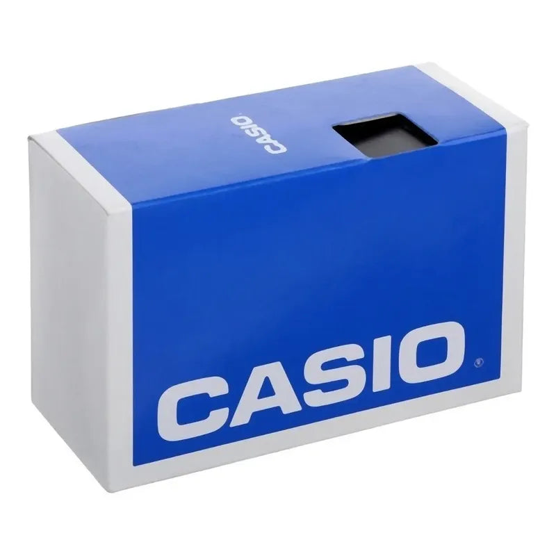 Reloj Casio Mtp-1314l-7a 50m Wr Acero Cuero Fechador Hombre Marrón Oscuro Plateado