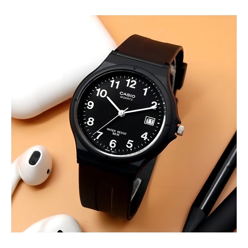 Reloj Casio Unisex Mw-59 Calendario Original Negro Opcional