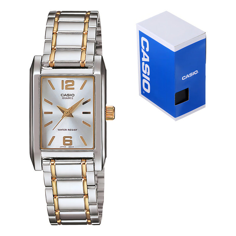 Reloj Casio Ltp-1235sg-7adf Color De La Correa Gris