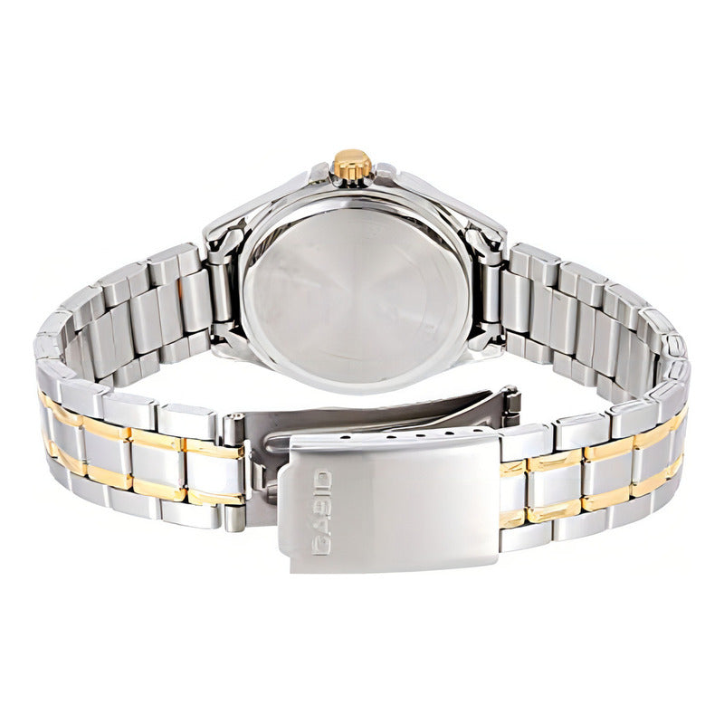 Reloj Mujer Casio Ltp-1308sg-7avdf Color De La Correa Plateado