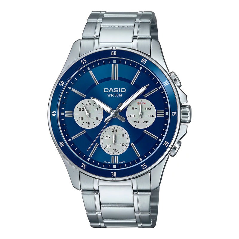 Reloj Casio Mtp-1374d-2a3 Acero Hombre Plateado