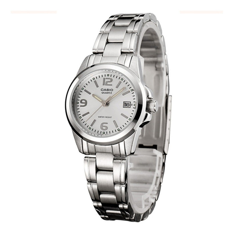 Relojes Casio Dama Ltp-1215a-7a, Acero Fecha Relojesymas Plateado