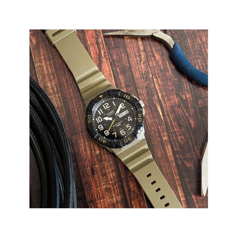 Reloj Casio Para Hombre Analógico Mrw-210h-5av De Resina Sumergible 100m Desert Negro