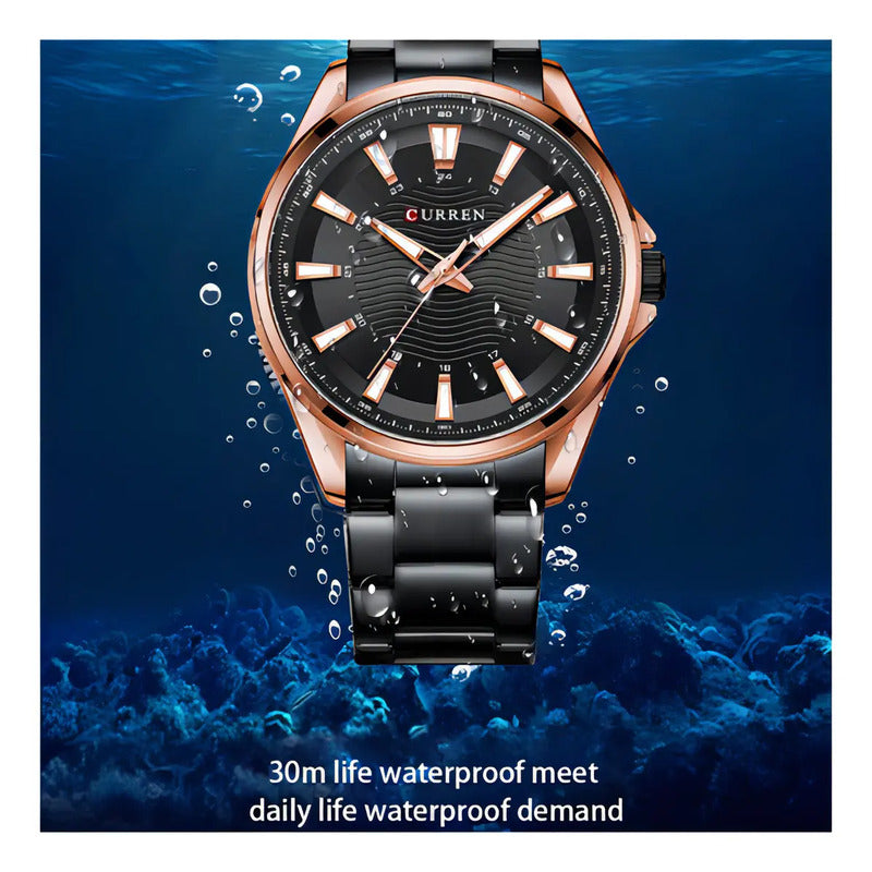 Reloj De Cuarzo Curren 8424-4 Negro