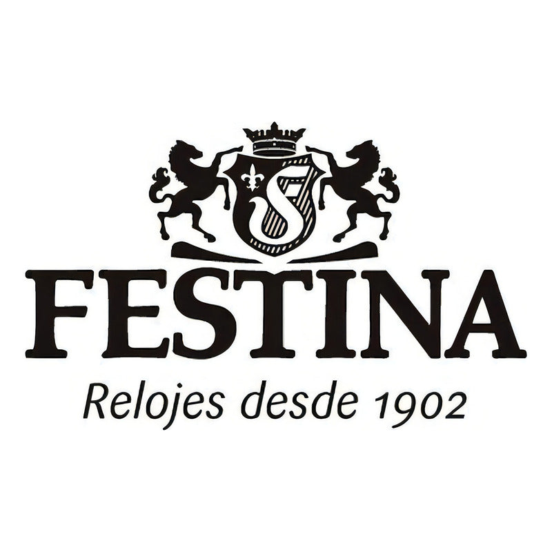 Reloj Festina Mujer F20603.3 Boyfriend Rainbow Crono Acero Color Del Fondo Azul