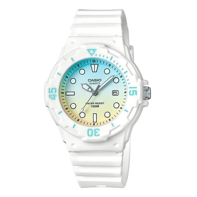 Reloj Mujer Casio Lrw-200h-2e2v Análogo Relojesymas Blanco Multicolor
