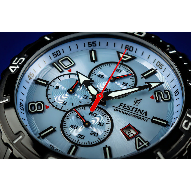 Reloj Festina F20519/1 Marrón Hombre Negro Azul Claro