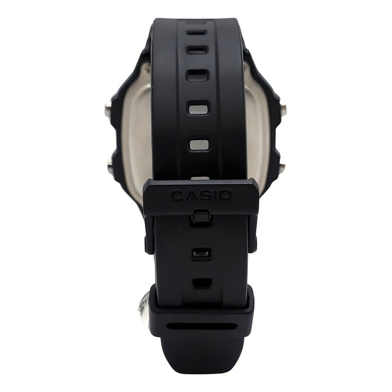 Reloj Pulsera Digital Casio Ae-1200wh-1a Con Correa De Resina Color Negro - Fondo Gris