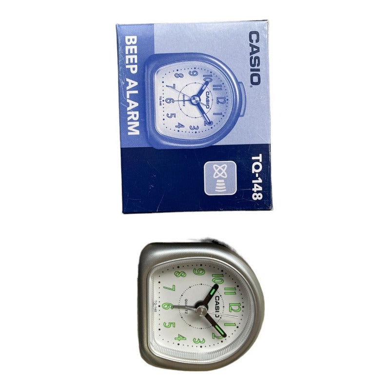 Reloj Casio Despertador Tq-148 Color Negro 1.5 Negro