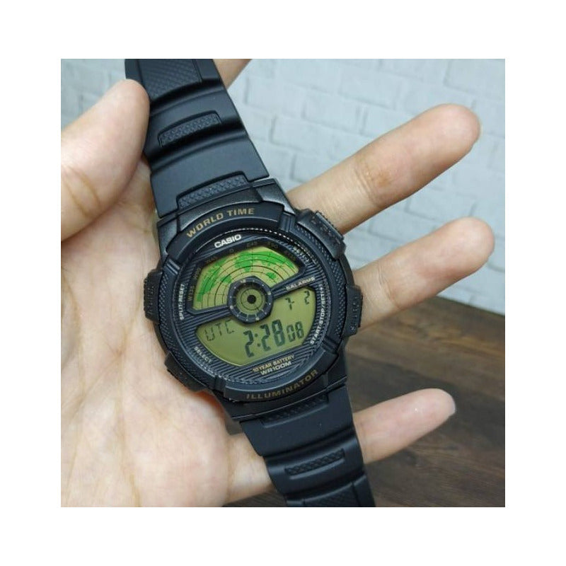 Reloj Casio Ae-1100w Colores Surtidos/relojesymas Negro Negro 1b