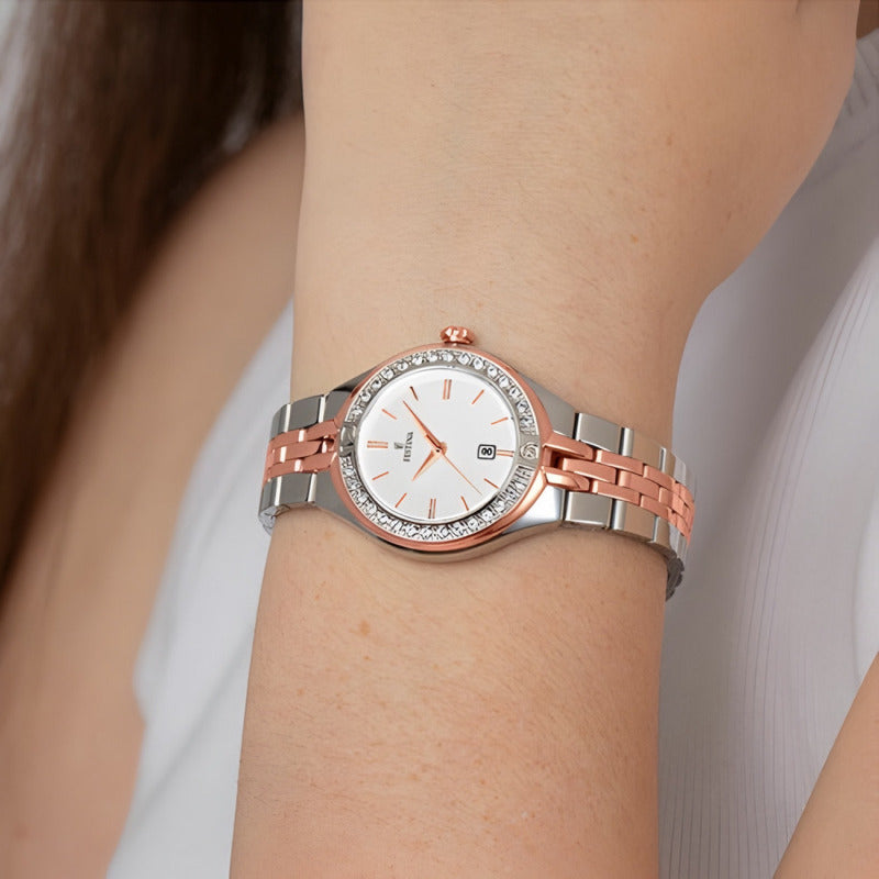 Reloj F16868/2 Festina Mujer Mademoiselle Plateado Blanco