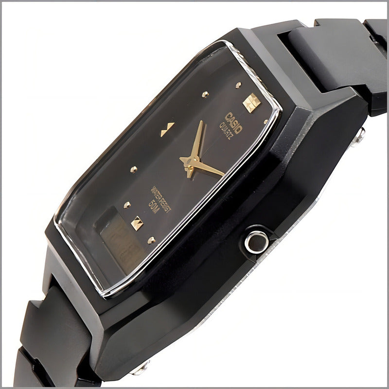 Reloj Casio Vintage Para Mujer Analógico-digital De Cuarzo Negro