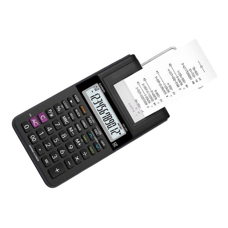Calculadora Casio Hr-8rc-we-dc Relojesymas Negro