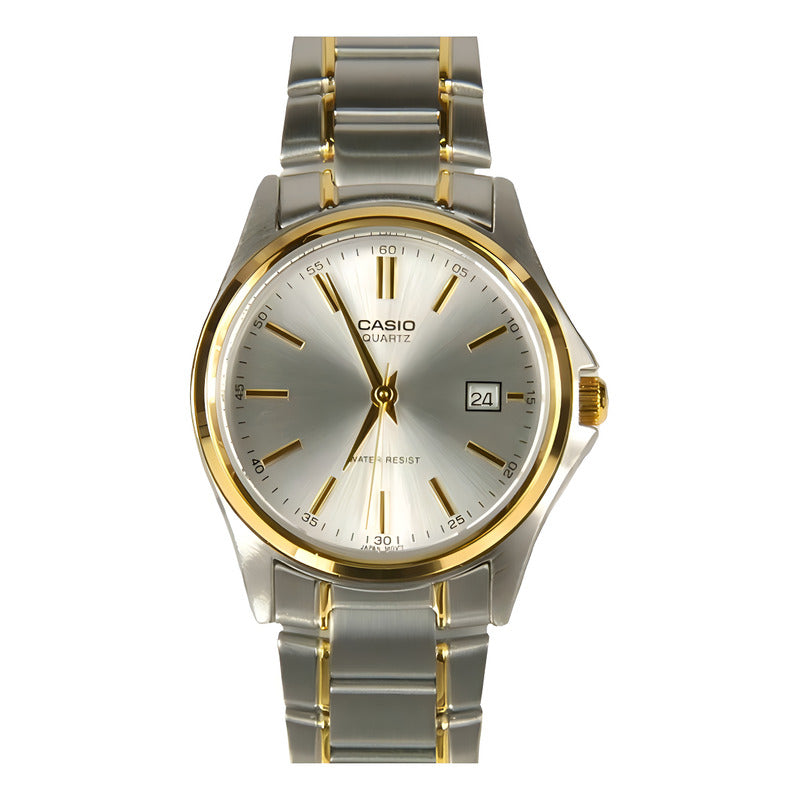 Reloj Casio Mujer Clásico Ltp1183g-7adf Calendario Combinado Plateado Plata
