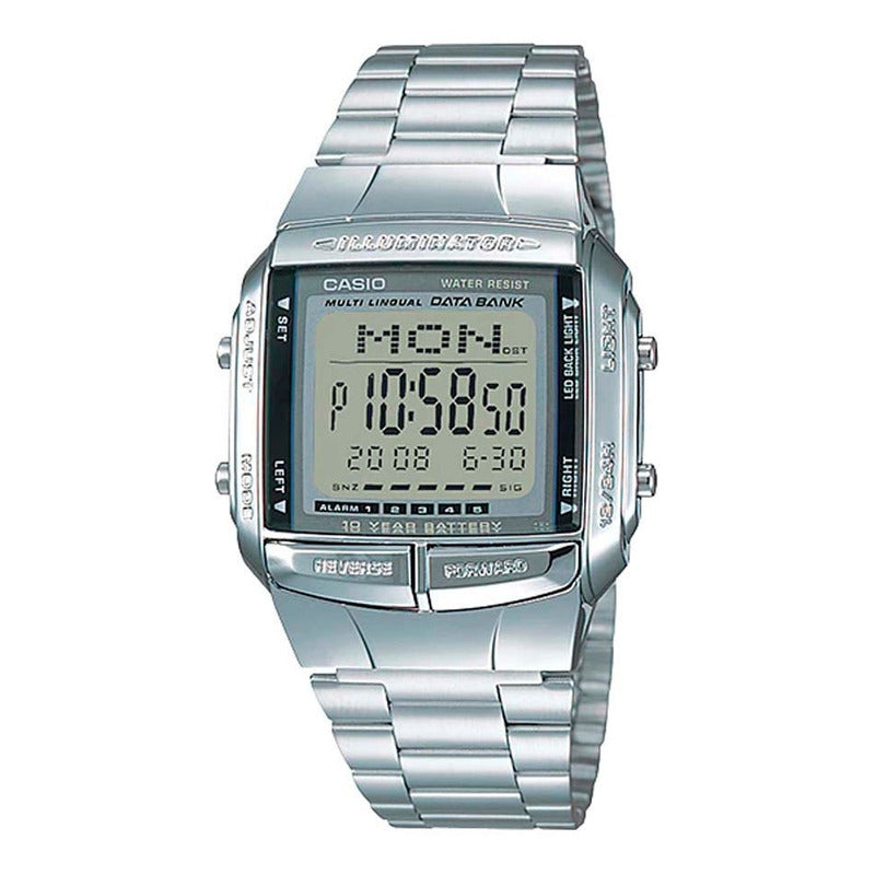 Reloj Casio Plateado Db-360-1a Nuevo Original/relojesymas Plateado Gris Oscuro