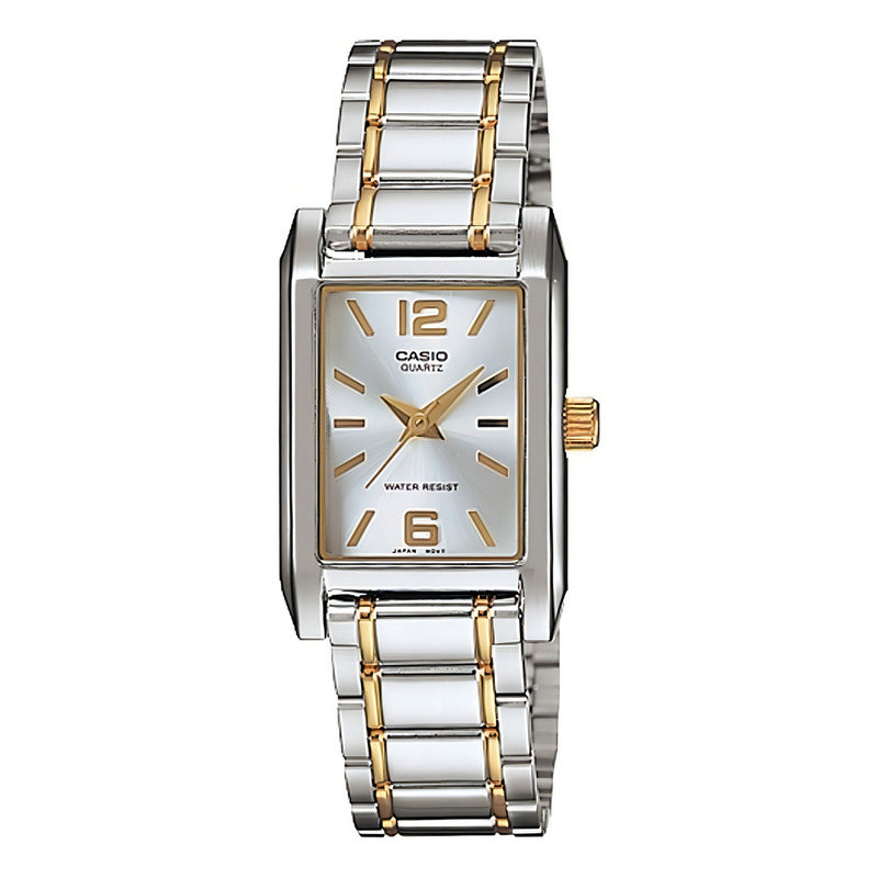 Reloj Casio Ltp-1235sg-7adf Color De La Correa Gris
