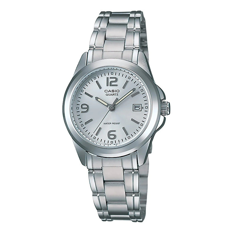 Reloj Casio Acero Inoxidable De Dama Ltp-1215a-7acr Plateado