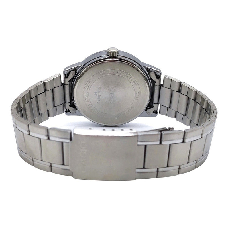 Reloj Pulsera Casio Mtp-v002d-7b Con Correa De Acero Inoxidable Color Plateado Para Hombre