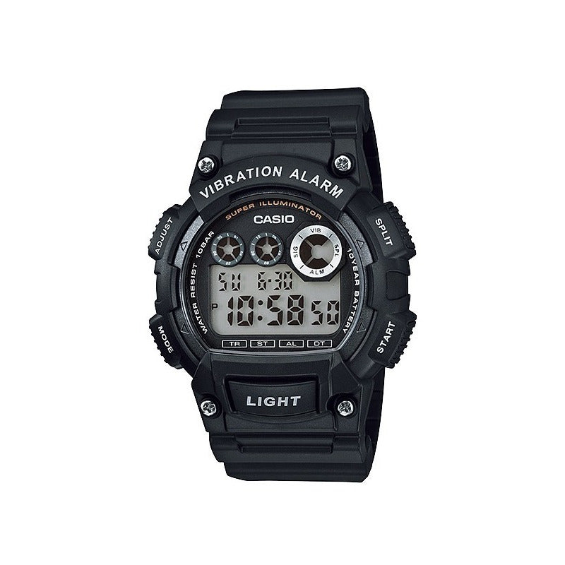 Reloj Casio W-735h Resistent Agua 100m Pila 1o Años Negro