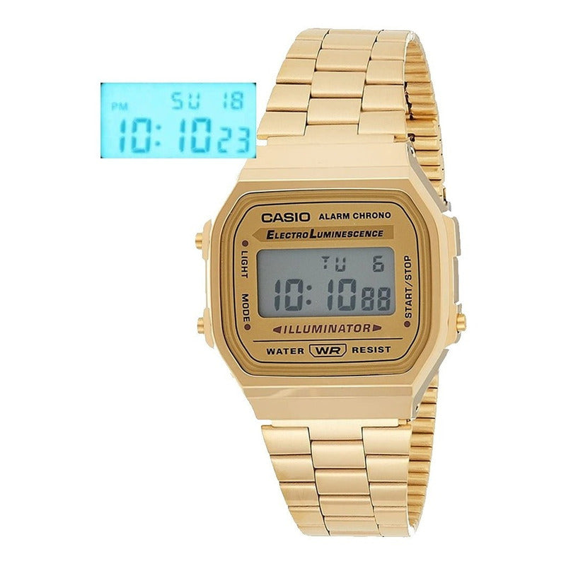 Reloj Casio Vintage A-168wg-9 Nuevo Original/relojesymas Dorado