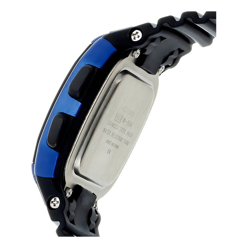 Reloj Casio W-96h-2av Cuarzo Hombre Negro Azul Plateado