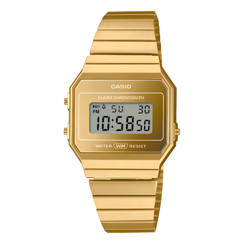 Reloj Casio Vintage Digital Dorado Para Adultos