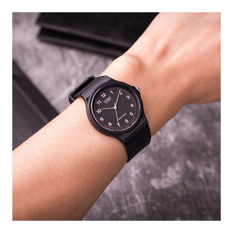 Reloj De Pulsera Casio Collection Mq-24-1b Relojesymas Negro
