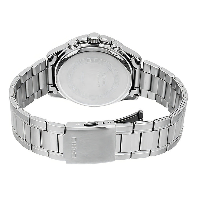Reloj Casio Mtp-1374d-7av Cuarzo Hombre Plateada Negro Plateado Claro