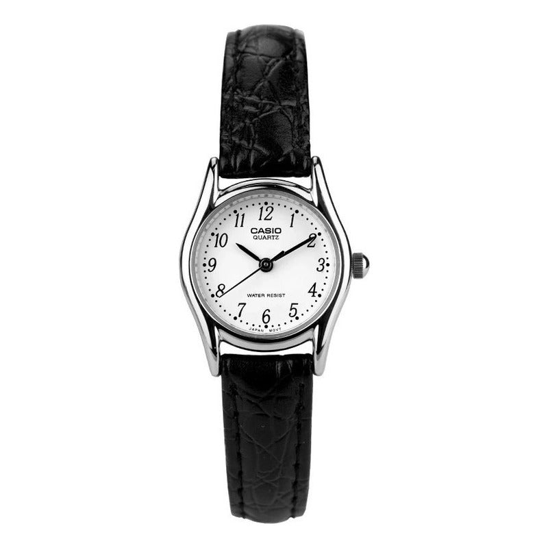 Reloj Original Casio Dama Ltp-1094e-7b Origial Negro Blanco