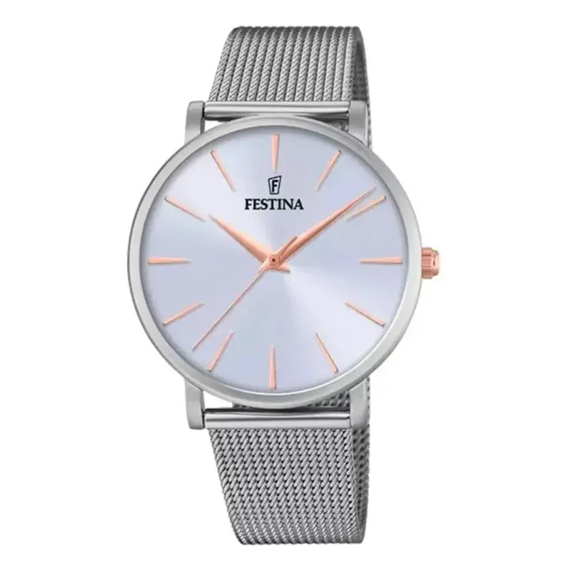 Reloj Festina The Originals F20475 Mujer Relojesymas Correa -3 Celeste Plateado Blanco