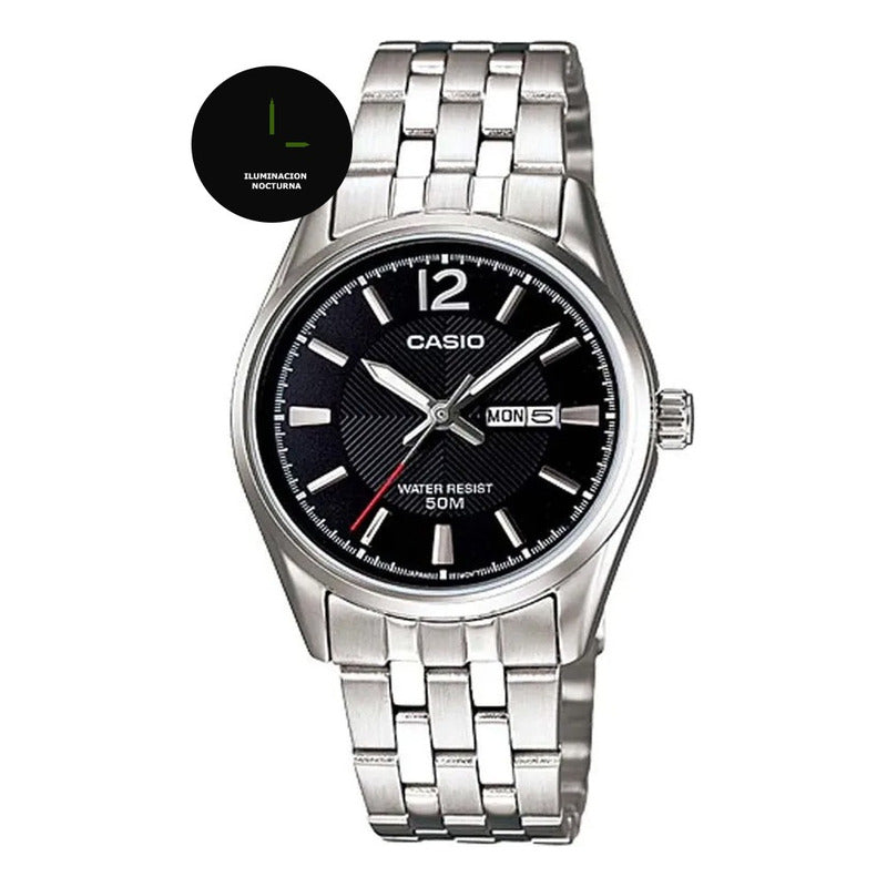 Reloj De Pulsera Casio Ltp-1335d-1a Relojesymas Plateado