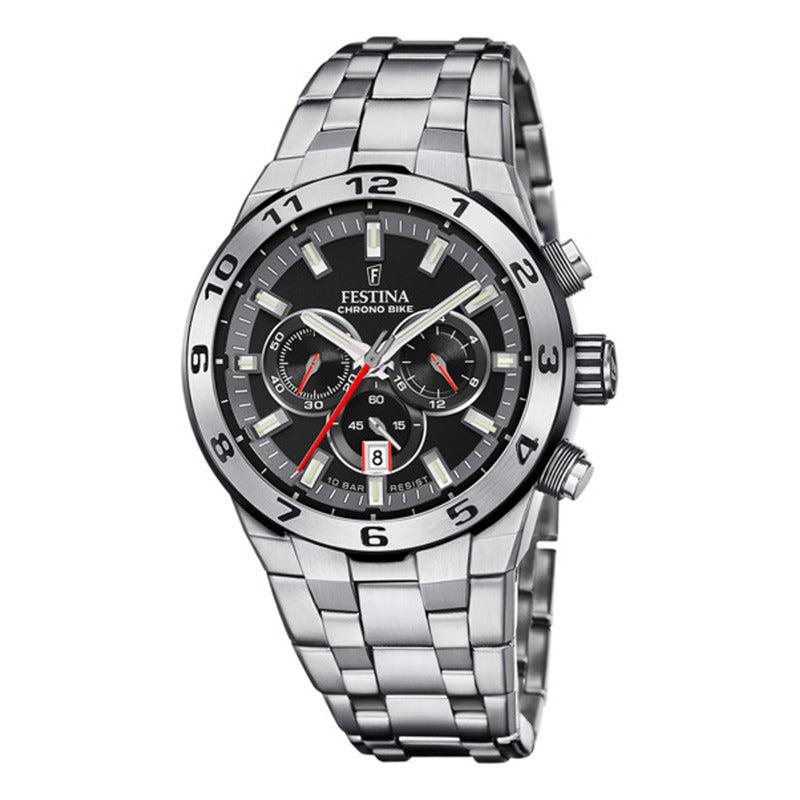 Reloj Festina Hombre F20670/6 Chrono Bike Original Plateado Plateado Negro