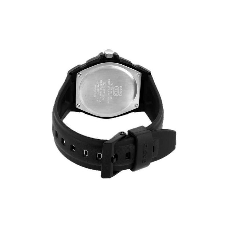Reloj Casio Mw-600f-7a Plateado Relojesymas Blanco Negro Blanco 7a