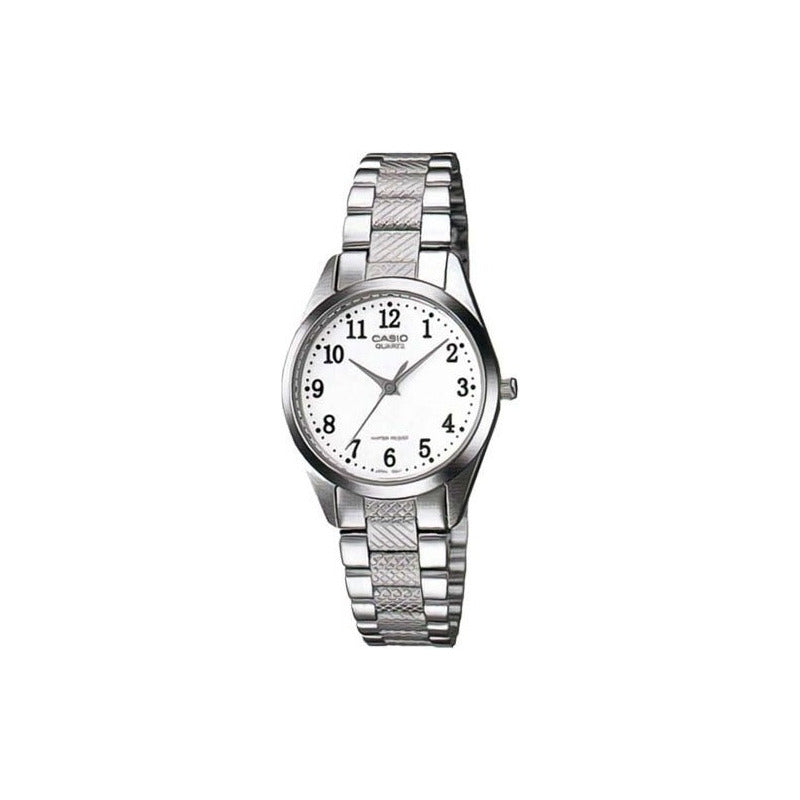 Reloj Casio Ltp-1274d-7b Color De La Correa Plateado Color Del Bisel Plateado Color Del Fondo Blanco