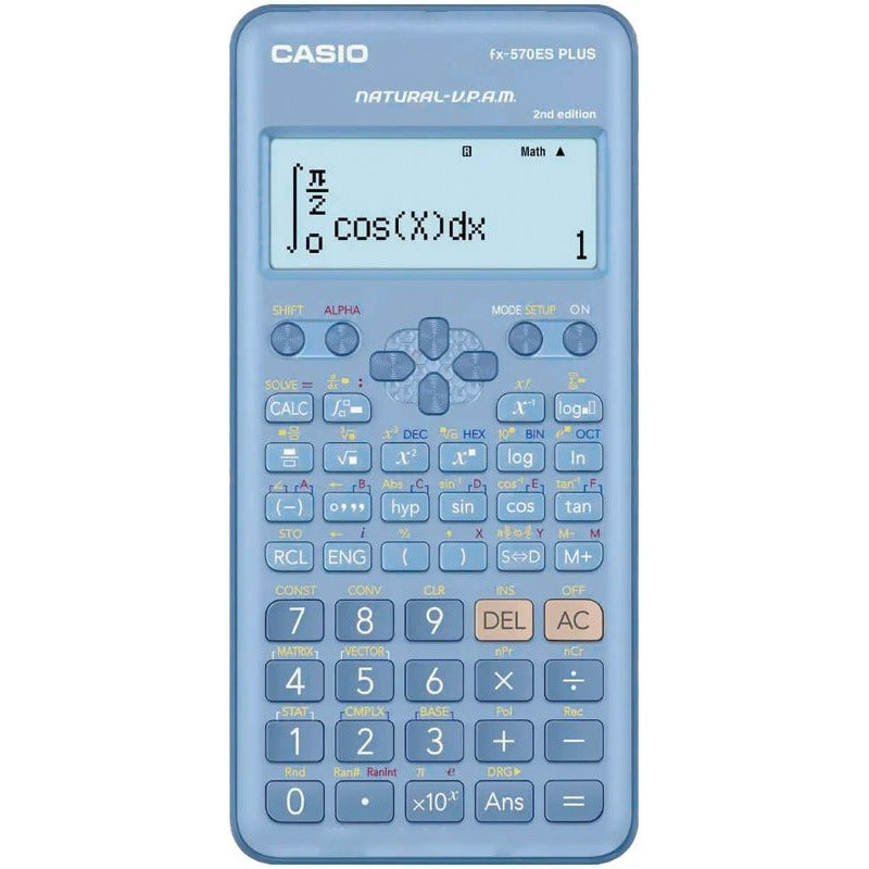 Calculadora Cientifica Casio Fx-570esplus-2b Plus Color Celeste