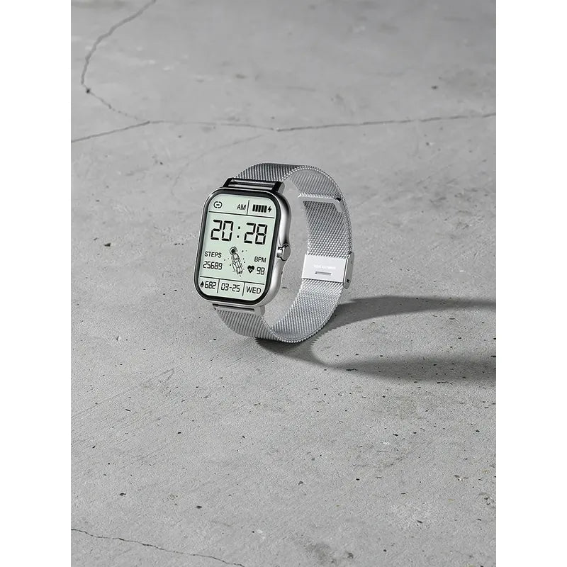 Smart Watch Bluetooth Derwye Plateado Plateado Milanés