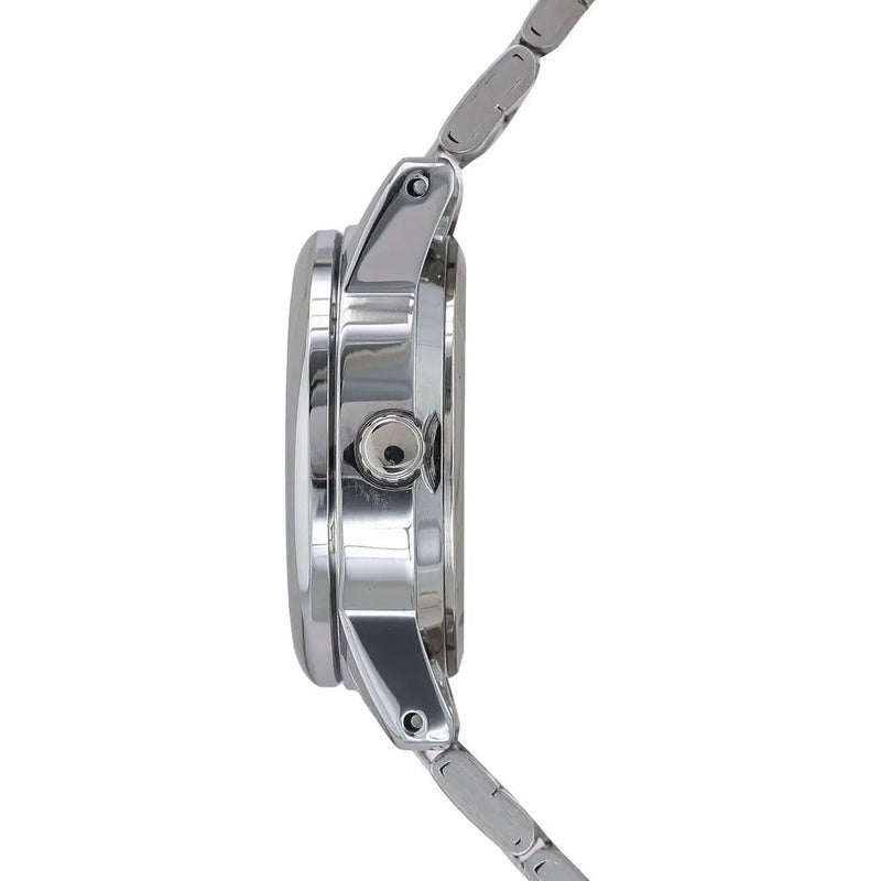 Reloj Pulsera Casio Ltp-v002 Con Correa De Acero Inoxidable Color Plateado