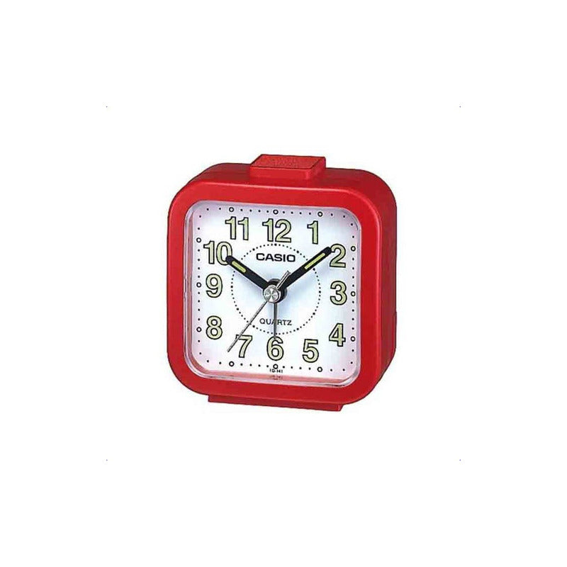 Reloj Despertador Casio Tq-141-4d Rojo