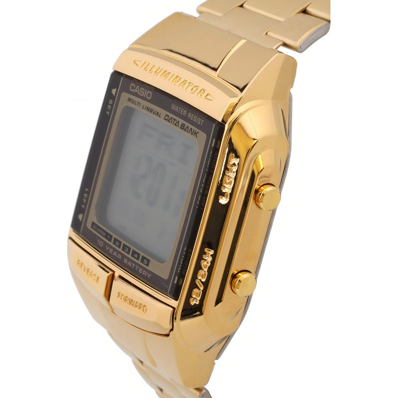 Reloj Casio Db-360g Hombre Gold Vintage Dorado Dorado Gris