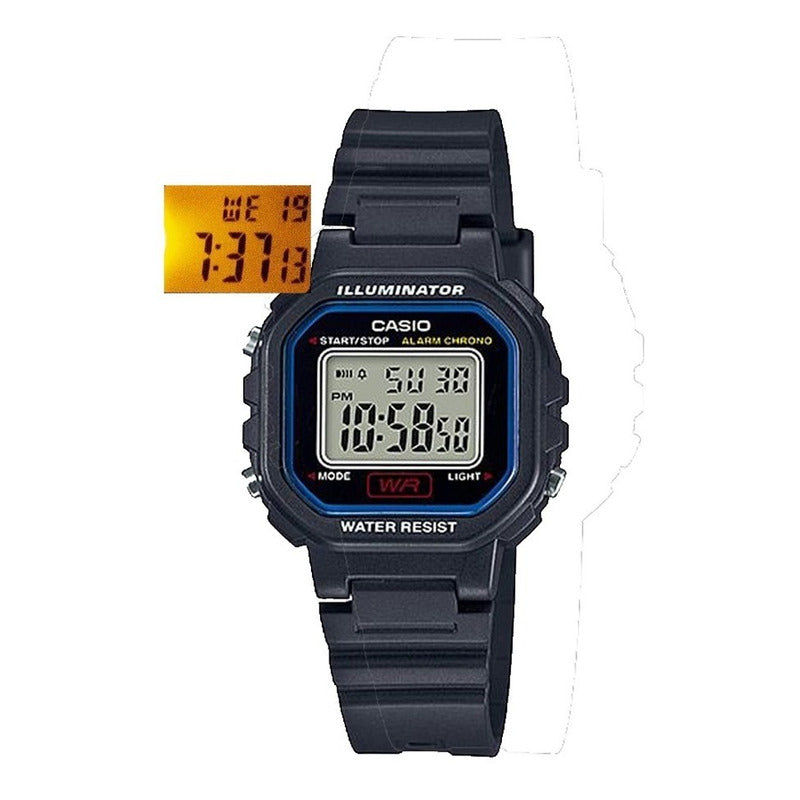 Reloj Casio Dama La-20wh Colores Surtidos/relojesymas Negro 1b