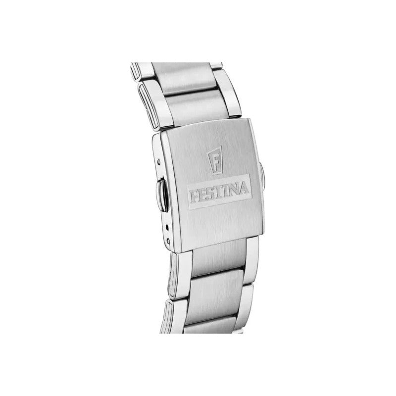 Reloj Festina Hombre F20343.2 Chrono Azul Acero Plateado Azul